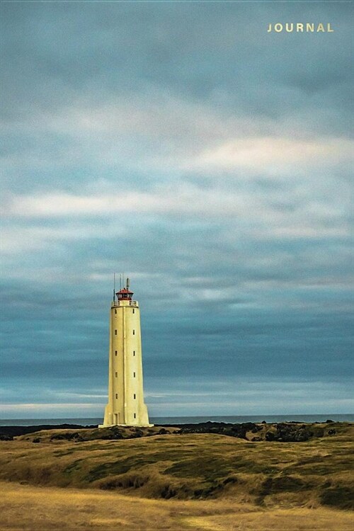 Journal: Lined Notebook Lighthouse in Iceland (Paperback)