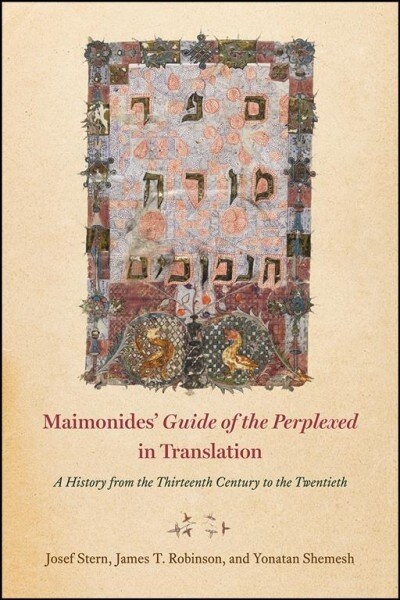 Maimonides Guide of the Perplexed in Translation: A History from the Thirteenth Century to the Twentieth (Hardcover)