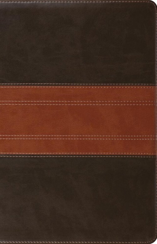 ESV Large Print Thinline Reference Bible (Trutone, Forest/Tan, Trail Design) (Imitation Leather)