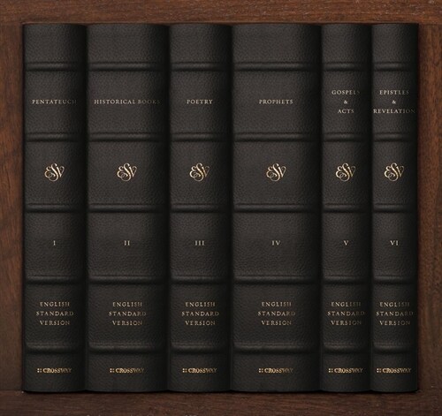 ESV Readers Bible, Six-Volume Set: With Chapter and Verse Numbers (Cowhide Over Board with Walnut Slipcase): With Chapter and Verse Numbers (Leather)