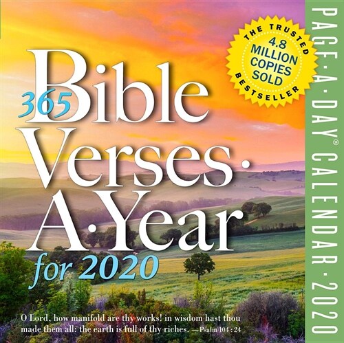 365 Bible Verses-A-Year Page-A-Day Calendar 2020 (Daily)