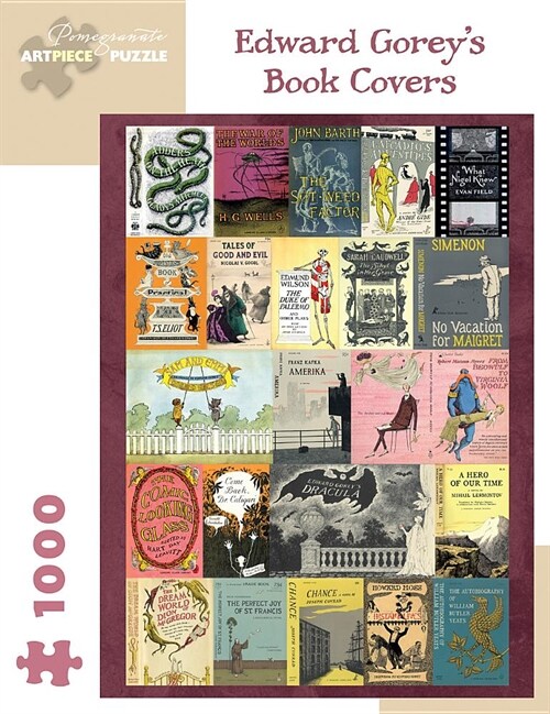 Edward Goreys Book Covers 1000-Piece Jigsaw Puzzle (Other)