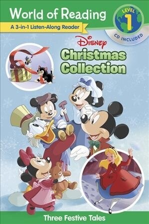 [중고] World of Reading: Disney Christmas Collection 3-In-1 Listen-Along Reader-Level 1: 3 Festive Tales with CD! [With Audio CD] (Paperback)