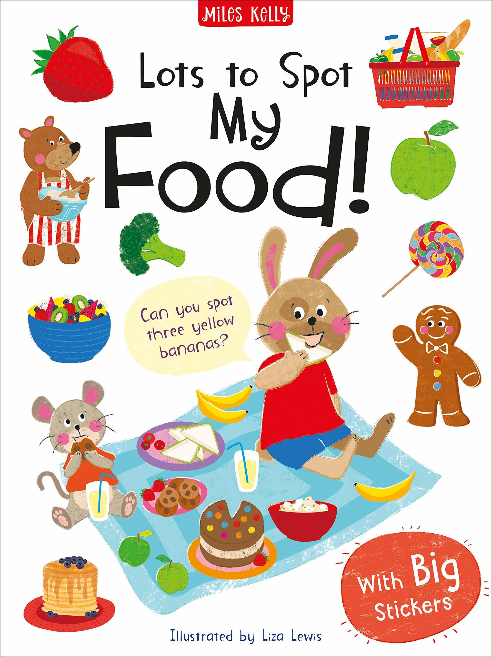 Lots to Spot Sticker Book: My Food! (Paperback)