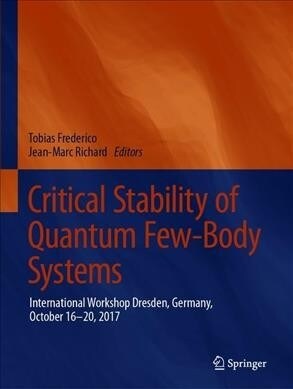 Critical Stability of Quantum Few-Body Systems: International Workshop Dresden, Germany, October 16-20, 2017 (Paperback, 2019)