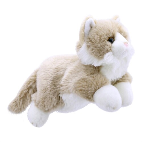 Full - Bodied Beige & White Cat (Fabric)