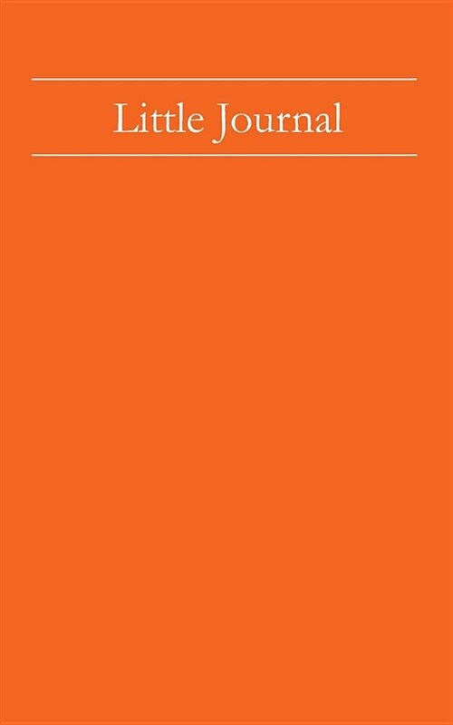 Little Journal: Orange (Paperback)