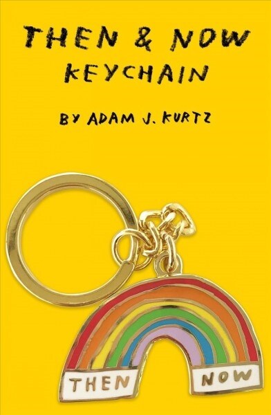 Then & Now Keychain: (rainbow Novelty Keychain Ring, @adamjk Keychain Gift) (Other)