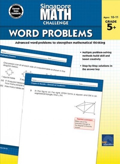 Singapore Math Challenge Word Problems, Grades 5 - 8: Volume 4 (Paperback)