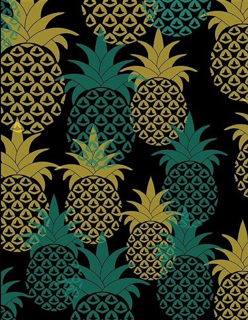 Cute Pineapple Composition Book: Blank Lined Composition Notebook Cute Pineapple Pattern (Paperback)