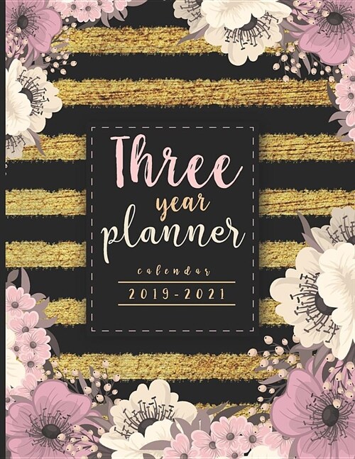 Three Year Planner Calendar 2019-2021: Goal Monthly 36 Months Schedule Organizer Agenda Appointment Notebook Planning for a Full 3 Year (Paperback)