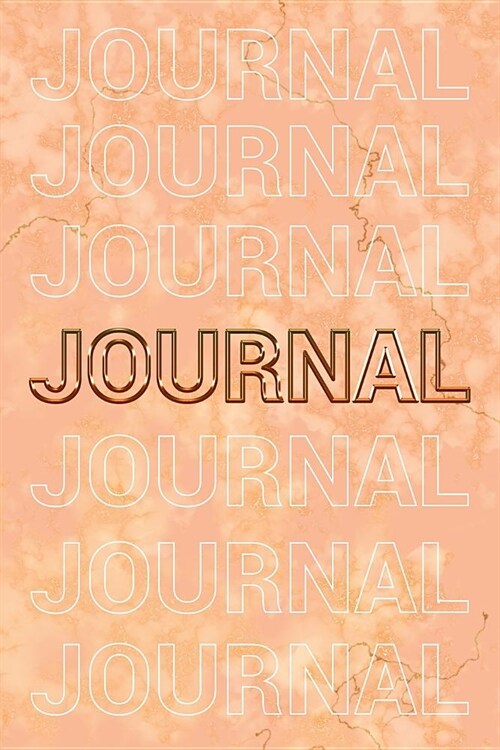 Journal: Peach Yellow & Gold Softcover Note Book Diary - Lined Writing Journal Notebook - Pocket Sized - 200 Pages - Journal Bo (Paperback)