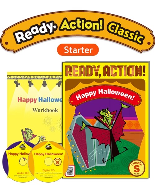 [중고] Pack-Ready Action Classic (Starter) Happy Halloween! (Student Book with CDs + Workbook)