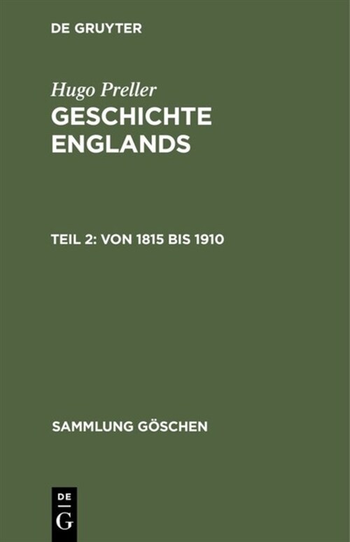 Von 1815 Bis 1910 (Hardcover, 2, 2., Vollig Umge)