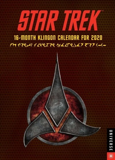 Star Trek Klingon 2020 Calendar: 16-Month Weekly Engagement Calendar (Desk)