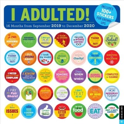 I Adulted! 2019-2020 16-Month Wall Calendar: Stickers for Grown-Ups (Wall)