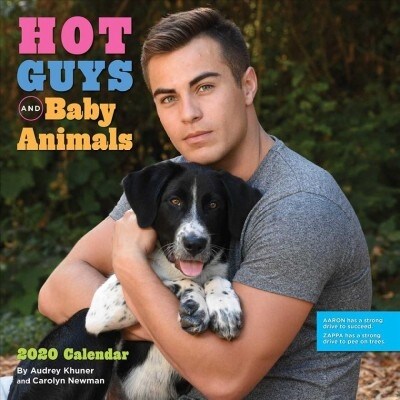 Hot Guys and Baby Animals 2020 Wall Calendar (Wall)