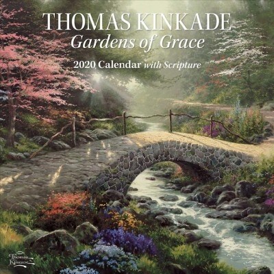 Thomas Kinkade Gardens of Grace with Scripture 2020 Wall Calendar (Wall)