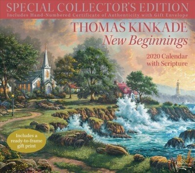 Thomas Kinkade Special Collectors Edition with Scripture 2020 Deluxe Wall Calen: New Beginnings (Wall)