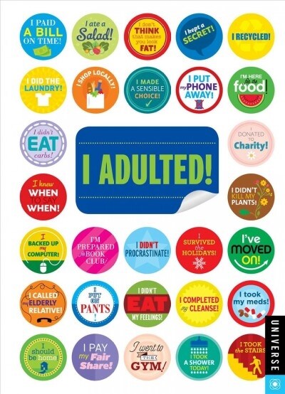 I Adulted! Agenda Undated Calendar: Stickers for Grown-Ups (Desk)