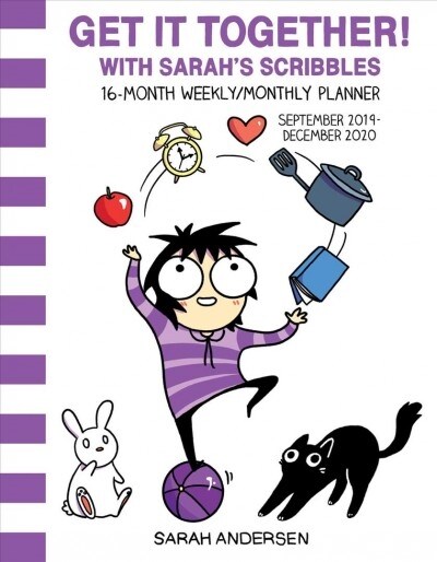 Sarahs Scribbles 16-Month 2019-2020 Monthly/Weekly Planner Calendar (Desk)