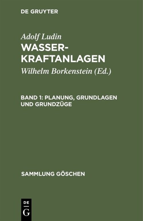 Planung, Grundlagen Und Grundz?e (Hardcover)