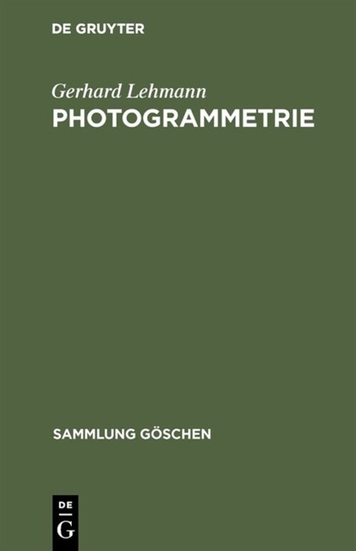 Photogrammetrie (Hardcover, 2, 2., Neubearb. A)