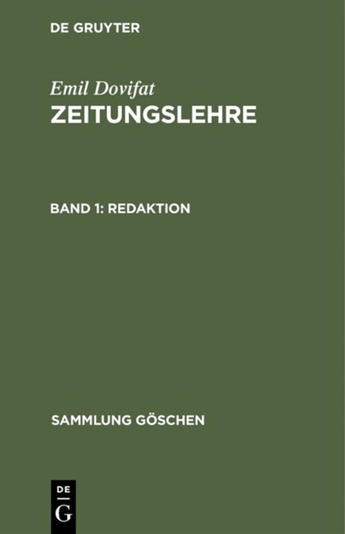 Redaktion (Hardcover, 4, 4., Neubearb. A)