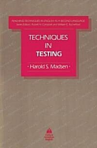[중고] Techniques in Testing (Paperback)