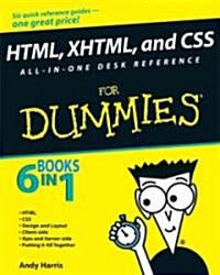 HTML, XHTML, and CSS All-in-One Desk Reference For Dummies (Paperback, CD-ROM, Original)
