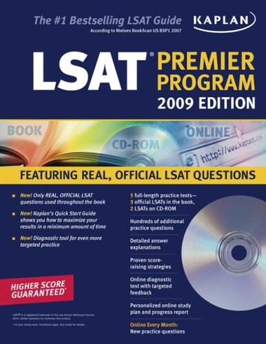 Kaplan LSAT 2009 Premier Program (Paperback, CD-ROM)