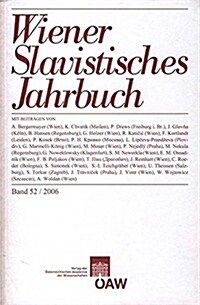 Wiener Slavistisches Jahrbuch: Band 52/2006 (Paperback)