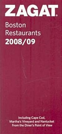 Zagat.com & Book Pack Boston Restaurants 2008/09 (Paperback, Pass Code)