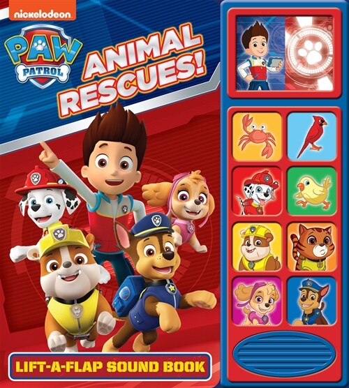 Nickelodeon Paw Patrol: Animal Rescues! Lift-A-Flap Sound Book (Board Books)