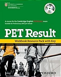 PET Result:: Printed Workbook Resource Pack with Key (Package)