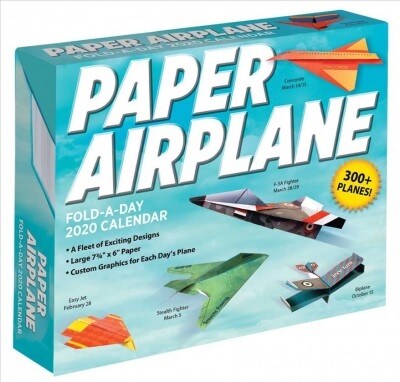 Paper Airplane Fold-A-Day 2020 Calendar (Daily)