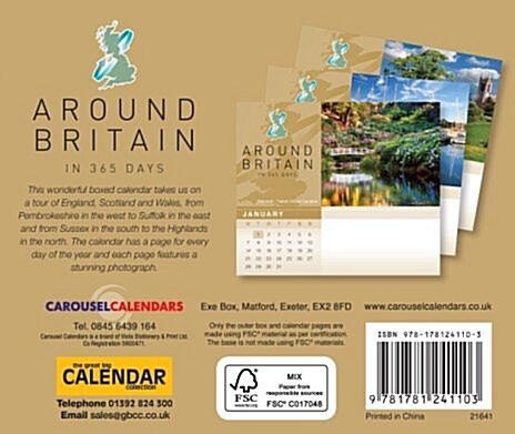 Around Britain in 365 Days Box (Paperback)