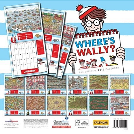 Wheres Wally Wall 2013 (Paperback)