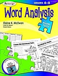 The Reading Puzzle: Word Analysis, Grades 4-8 (Paperback)