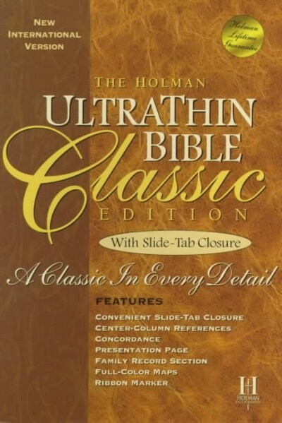 The Holman Ultrathin Classic Edition With Slide-Tab Closure (Paperback, BOX, Gift)