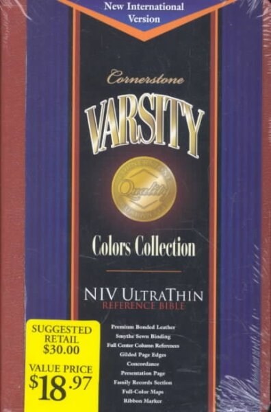 Cornerstone Varsity Niv Ultrathin Reference Bible (Paperback)