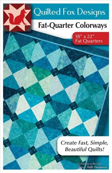 Fat-Quarter Colorways Quilt Pattern (Paperback)