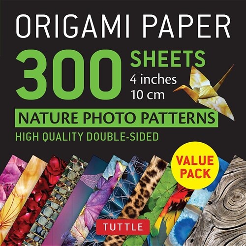 Origami Paper 300 Sheets Nature Photo Patterns 4 (10 CM): Tuttle Origami Paper: High-Quality Double-Sided Origami Sheets Printed with 12 Different De (Other)