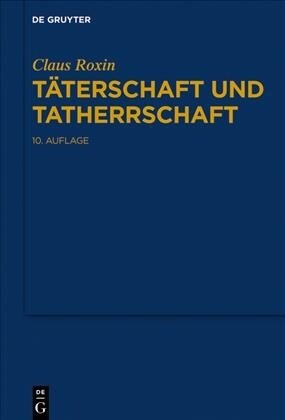 T?erschaft Und Tatherrschaft (Hardcover, 10)