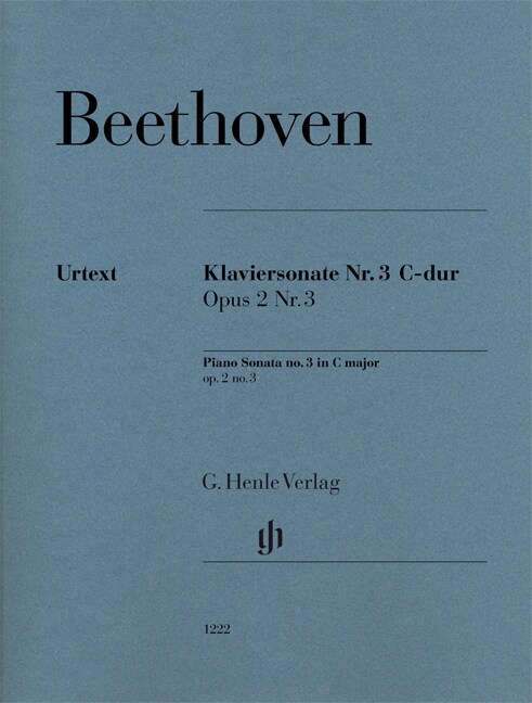Beethoven - Piano Sonata No. 3 in C Major (Paperback, Multilingual)