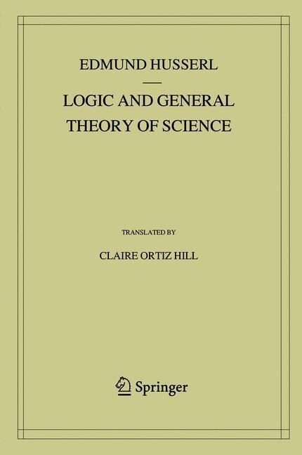 Logic and General Theory of Science (Hardcover, 2019)