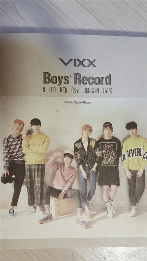 [중고] 빅스 - 스페셜 싱글 Boys‘ Record
