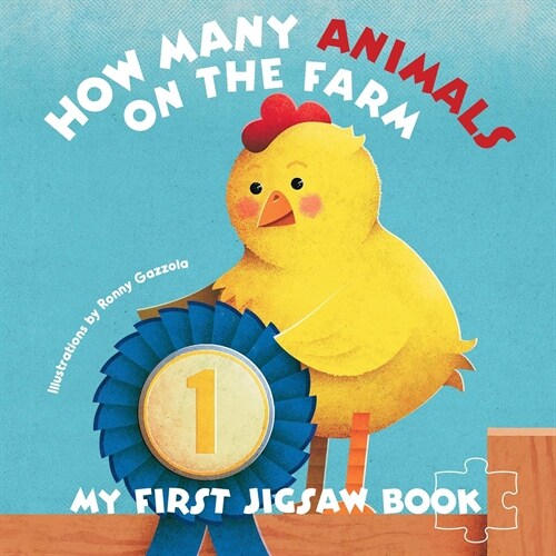 My First Jigsaw Book: How Many Animals On the Farm? (Board Book)