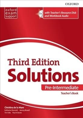 Solutions: Pre-Intermediate: Teachers Pack : Leading the way to success (Package, 3 Revised edition)