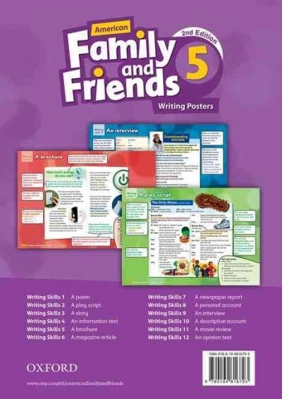 American Family and Friends 5 : Writing Posters (2nd Edition )